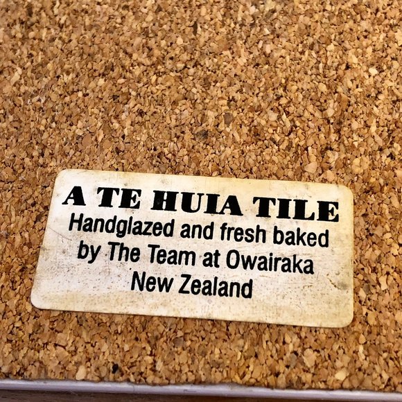 Tile Trivet Hot Plate SHEEP Hand Glazed by Team Owairaka New Zealand - Picture 7 of 11